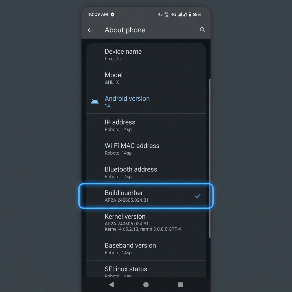 Android Settings - Developer Options