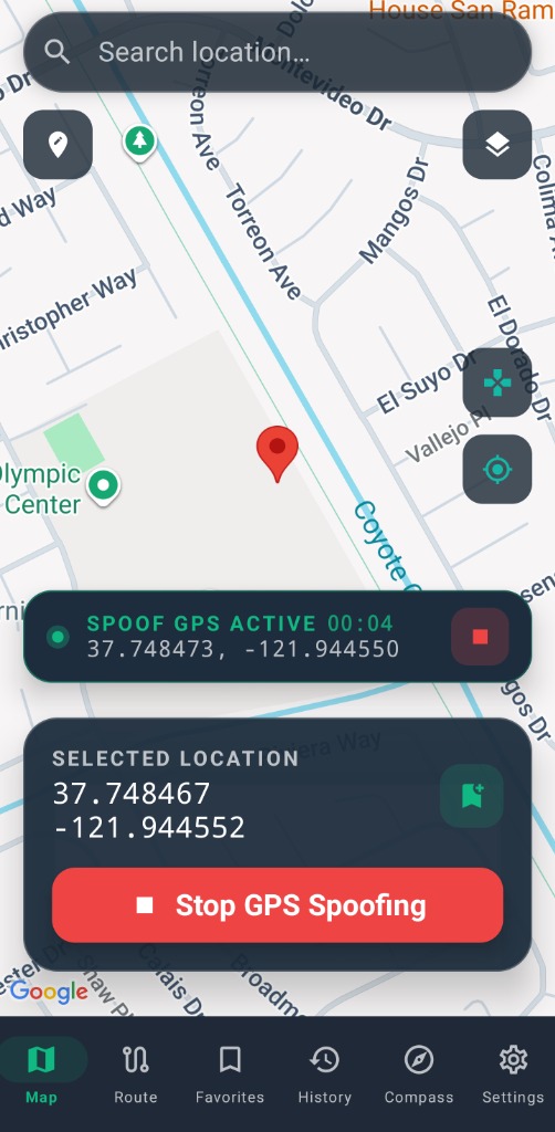 GhostWalker Map Interface